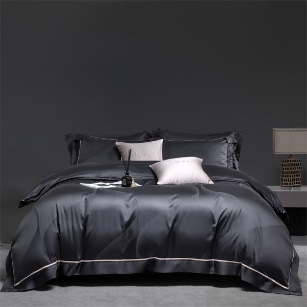 160S Horse Cotton Jacquard Four Piece Set Cotton Bed Sheet And Duvet Cover - Image 5