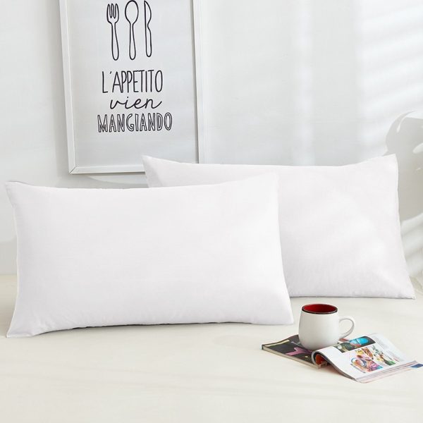 Pure Color Cotton Pillowcases A Pair Of Hotel Hotel Cotton 48X74CM