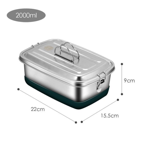 304 Stainless Steel Sealed Overflow-proof Double-layer Convenient Lunch Box - Image 6