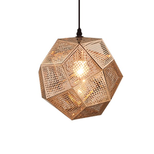 Pendant Modern Simple Grid Light Shadow Polyhedral Ball - Image 5