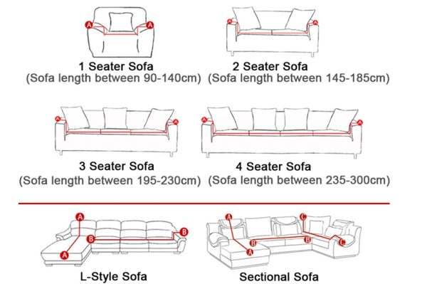 Elastic sofa cover - Image 2