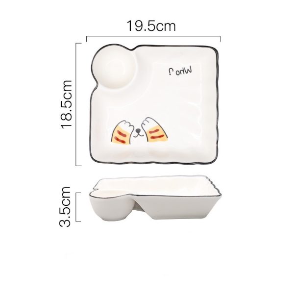 Home Creative Cartoon Cute Ceramic Plate - Image 5