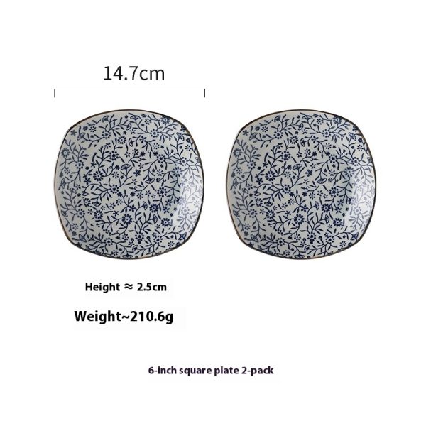 Ceramic High Temperature Disinfection Household Dining Zhuo Bone Sundries Storage Plate - Image 3