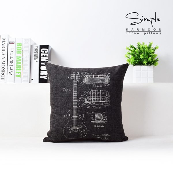 Vintage Camera Bicycle Cotton Linen Cushion - Image 6