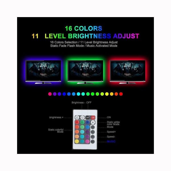 Color Changing LED Strip with Remote Control - Image 5