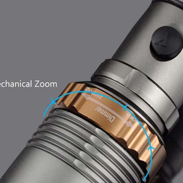 T6 aluminum alloy rotating focusing flashlight - Image 5