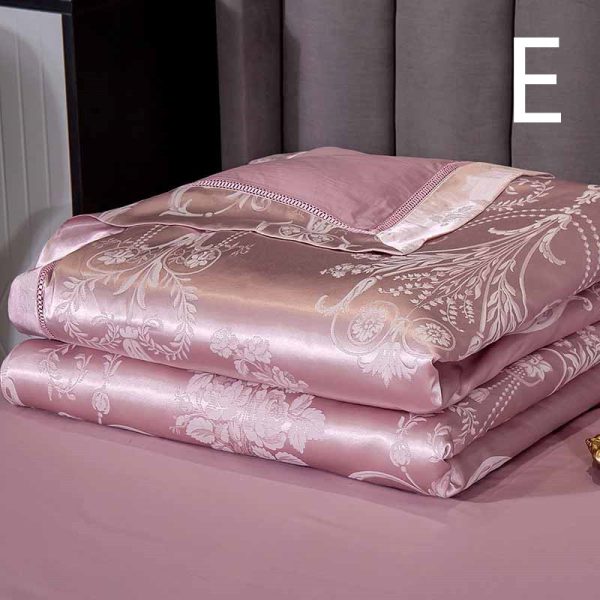 Silk Quilt And Ice Silk Air-Conditioning Quilt Four-Piece Cotton - Image 6