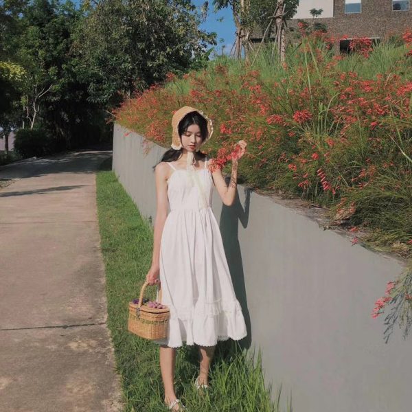 Korean Version Ins Lace Bow Straw Hat Foldable - Image 2