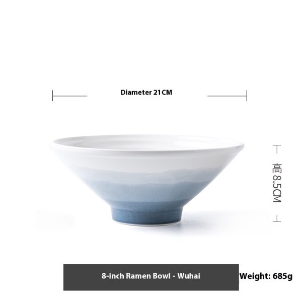 Ceramic Ramen Bowl Large Stylish And Good-looking Tableware - Image 2