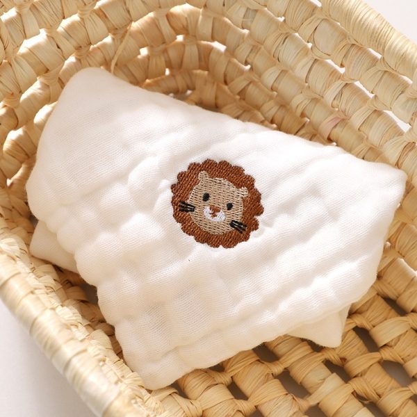 Baby Thin Cotton Class A Six-layer Gauze Small Square Saliva Towel - Image 6