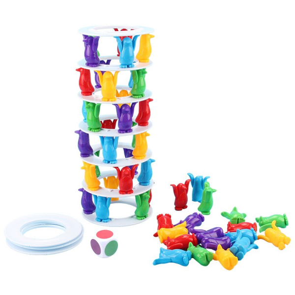 Penguin Tower Collapse Desktop Game Balance Toy Challenge Tower - Image 6