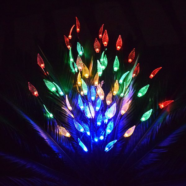 Outdoor Waterproof Solar Leaf Lawn LED String Lights - Image 5