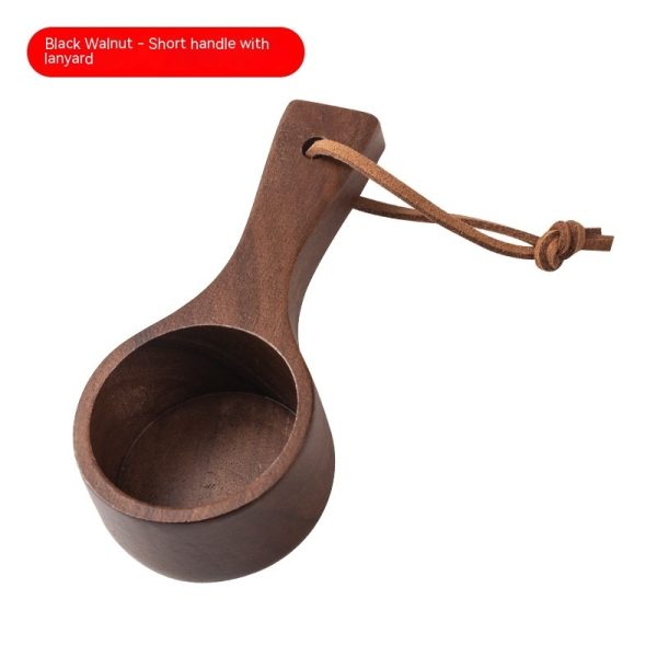 Black Walnut Wooden Long And Short Handle Coffee Spoon - Image 4