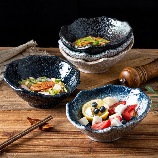 Creative Irregular Ceramic Bowl Fruit Salad Bowl - Image 9