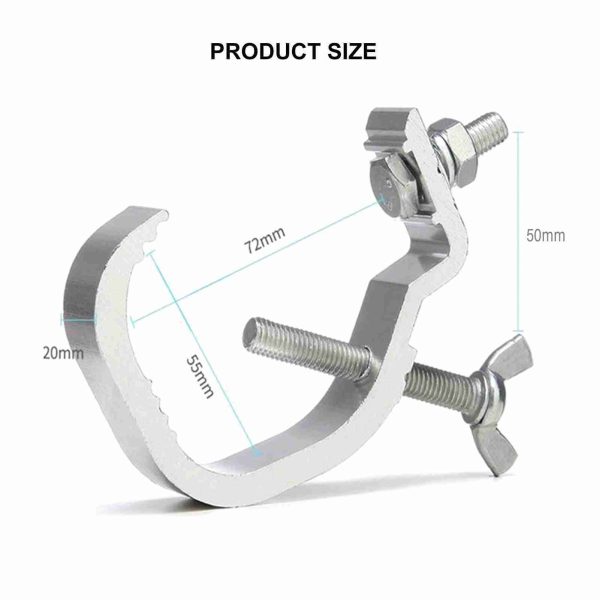 10pcs Stage Lights Clamp 44lb Load Capacity Aluminum Stage Light Clamp Hook for Stage Party - Image 3