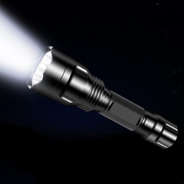 Aluminum Alloy Rechargeable Fixed Focus Emergency Outdoor Riding Long-range Shot Waterproof Led Flashlight