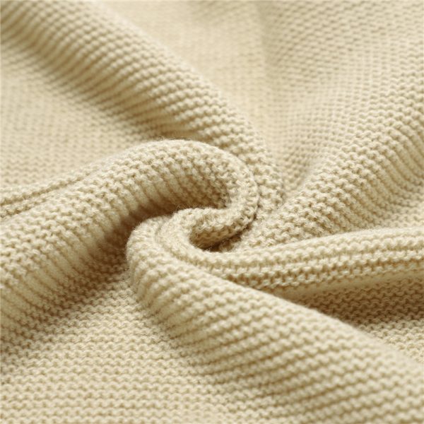 Knitted Baby Blankets Newborn Swaddle Wrap Ruffle - Image 5