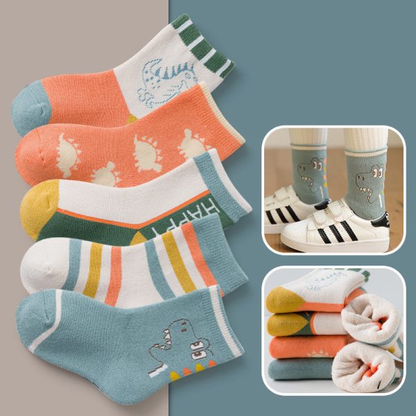 Cartoon Boys And Girls Winter Thickened Cotton Socks In The Tube - Image 2