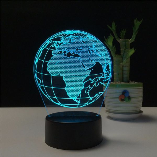 USB Night Light 3D Earth Globe Table Lamp RGB Creative - Image 3