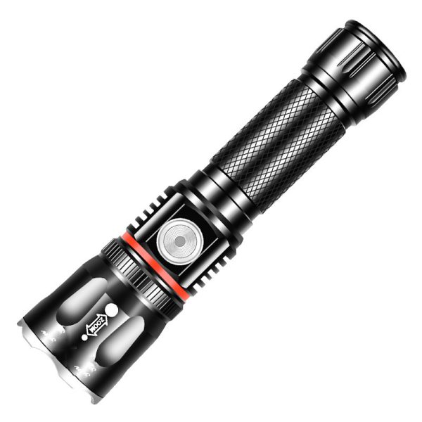 Outdoor Camping Telescopic Multifunctional T6 Strong Light Flashlight - Image 5