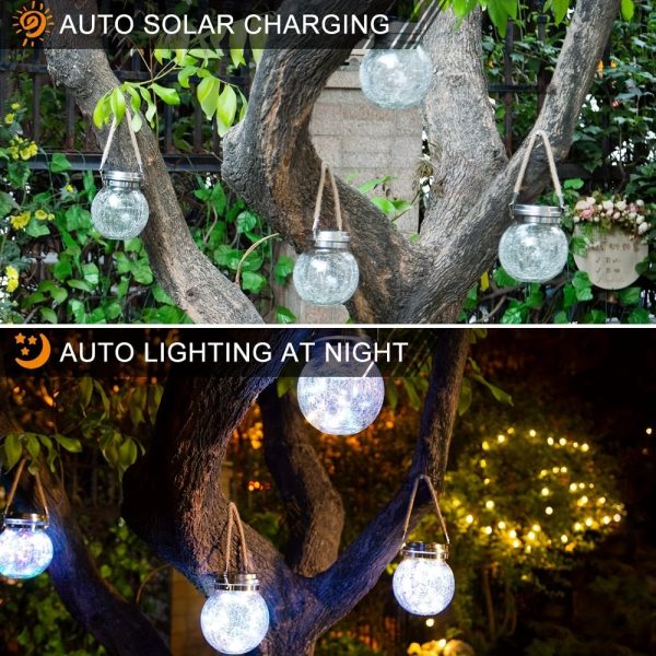 Solar Outdoor Broken Glass Lantern - Image 6