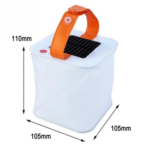 New LED Lantern Solar Collapsible Camp Flashlight Torch Light Waterproof Lantern Handheld Inflatable Balloon Illuminating Lamp - Image 6