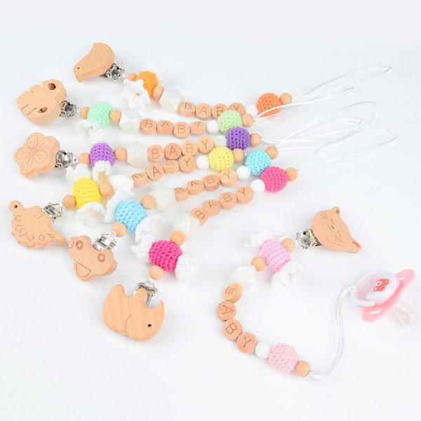 Crochet Woolen Candy Pacifier Chain - Image 2