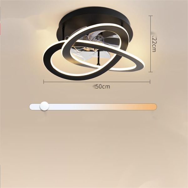 Bedroom Fan Lamp Suction Ceiling Dining Room Modern Simplicity - Image 4