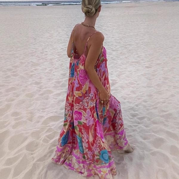 Positioning Printing Slip Dress Loose - Image 4