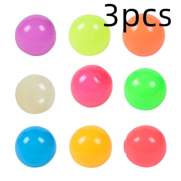 The Same Luminous Ceiling Ball Vibrato Fluorescent Sticky Target Ball Children's Sticky Wall Ball - Image 7