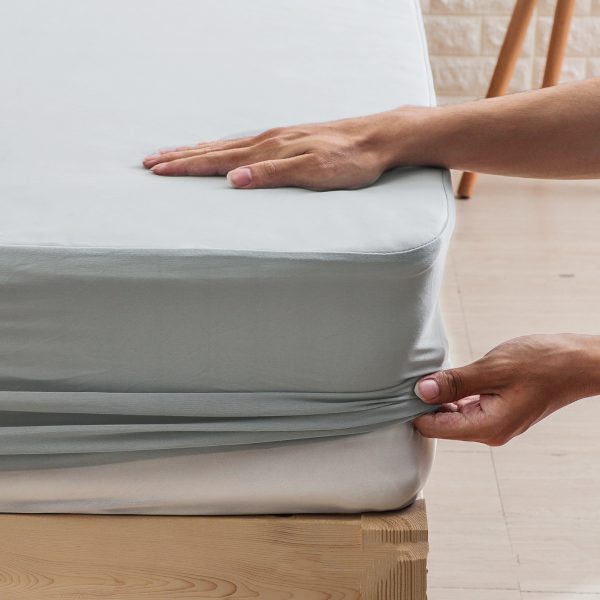 Waterproof Bed Sheet Machine Washable Solid Color Knitted Nursing Pad - Image 5