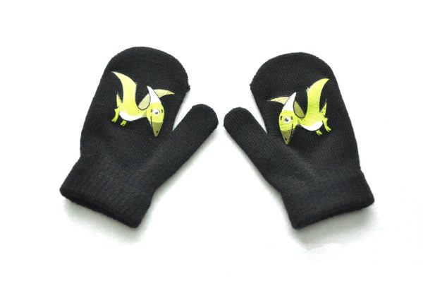 Children's Cartoon Warm And Velvet Thick Knitted Gloves - Image 3