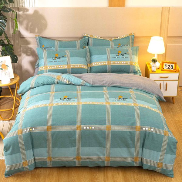 Cotton Winter Linen Quilt Cover Bedding Set - Image 7