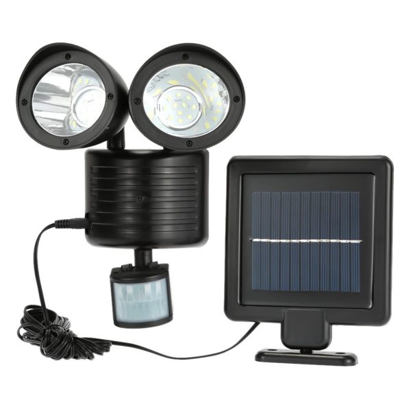 Double-headed Outdoor Waterproof 22LED Solar Human Body Induction Lamp