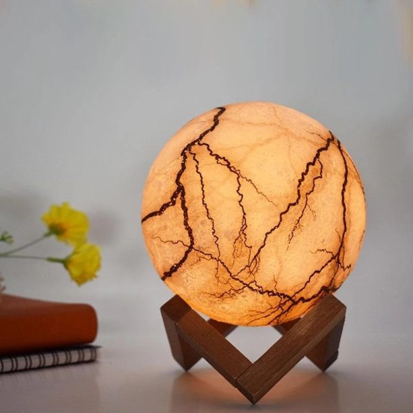 Moon Light Painted LED Lightning 3D Night Light - Image 4