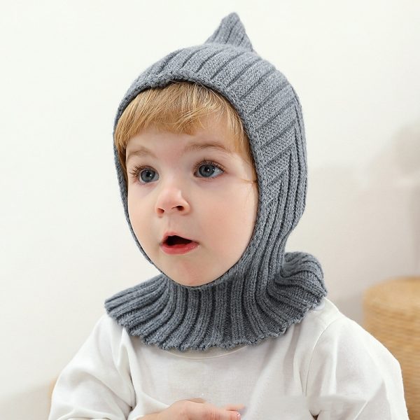 Baby And Infant Hat Scarf All-in-one Warm Keeping Sleeve Cap