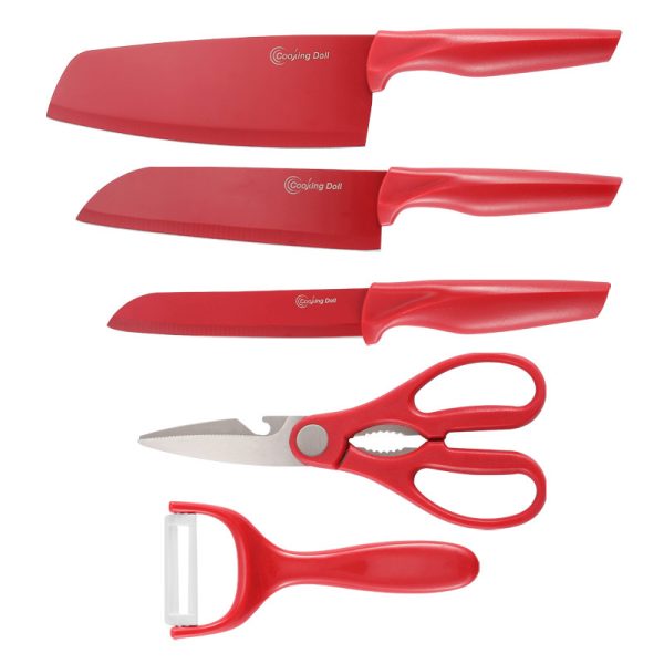 Knife Set Stainless Steel 5 Piece Set - Image 3