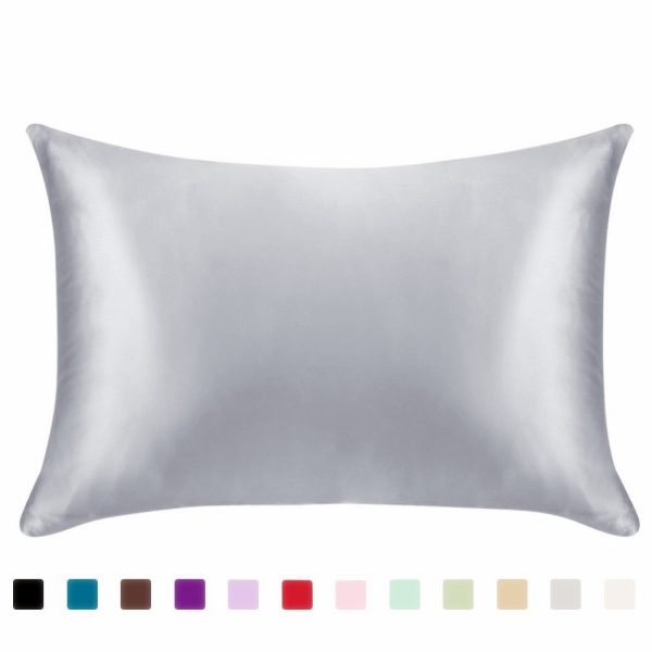 Pillowcase Satin Solid Color Simulation Silk Single Pillowcase Ice Silk Pillowcase - Image 2