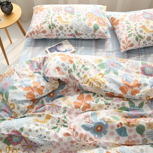 Four-piece Cotton Twill Bed Sheet Duvet Cover - Image 5