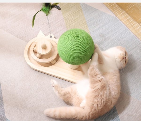 Pet Cat Tree Toys Cat Scratch Post Pet Furniture Scratching Post Cats Claw Scratcher Double Sisal Balls Cat Accessories - Image 2