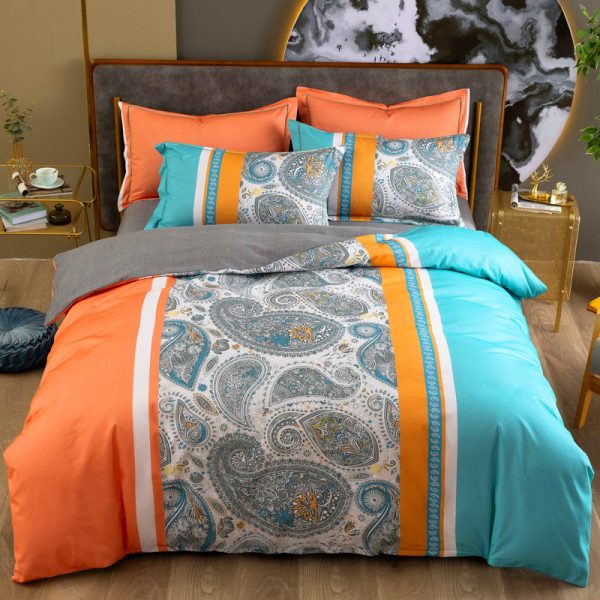 Cotton Winter Linen Quilt Cover Bedding Set - Image 9