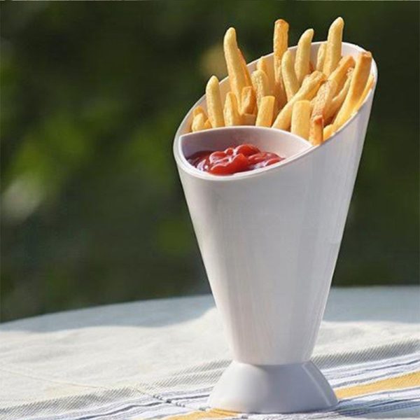 Western French Fries Vegetable Salad Cup Creative Diagonal Western Tableware - Image 4