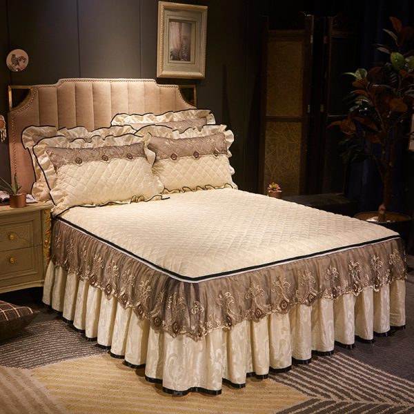 Detachable Skirt-style Non-slip Bed Cover Dustproof - Image 4