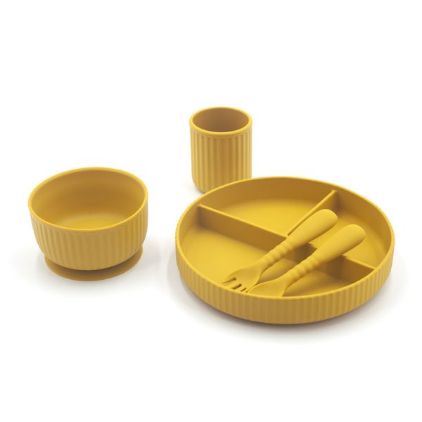 Integrated Edible Silicon Complementary Food Feeding Tableware - Image 3