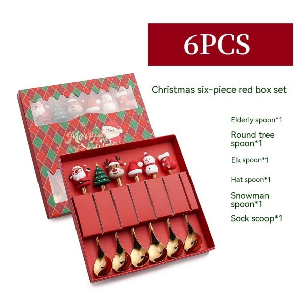 Creative Stainless Steel Christmas Spoon Kit - Image 9
