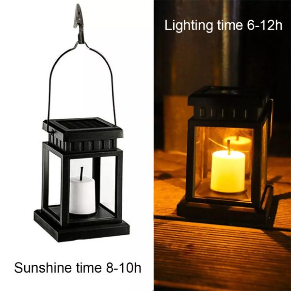 3pcs Solar Powered LED Lantern Lights Waterproof Lamp Hanging Outdoor Garden Lawn - Image 5