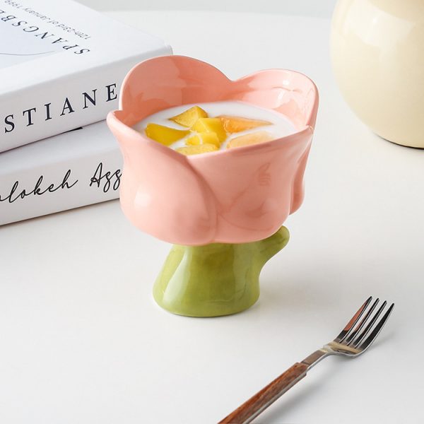 Creative Cute Ceramic Drinking Water Dessert Cup - Image 3