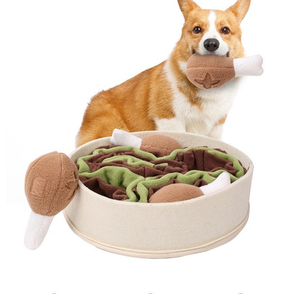 Dog Relieving Chicken Leg Bucket Sniff Toys - Image 4