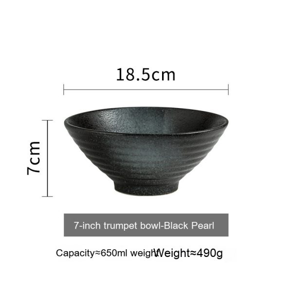 Japanese Style Ceramic Bowl Household Large Ramen Creative Tableware - Image 8