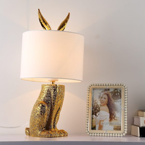 Bedroom Rabbit Table Lamp Living Room Room Bedside Lighting - Image 7